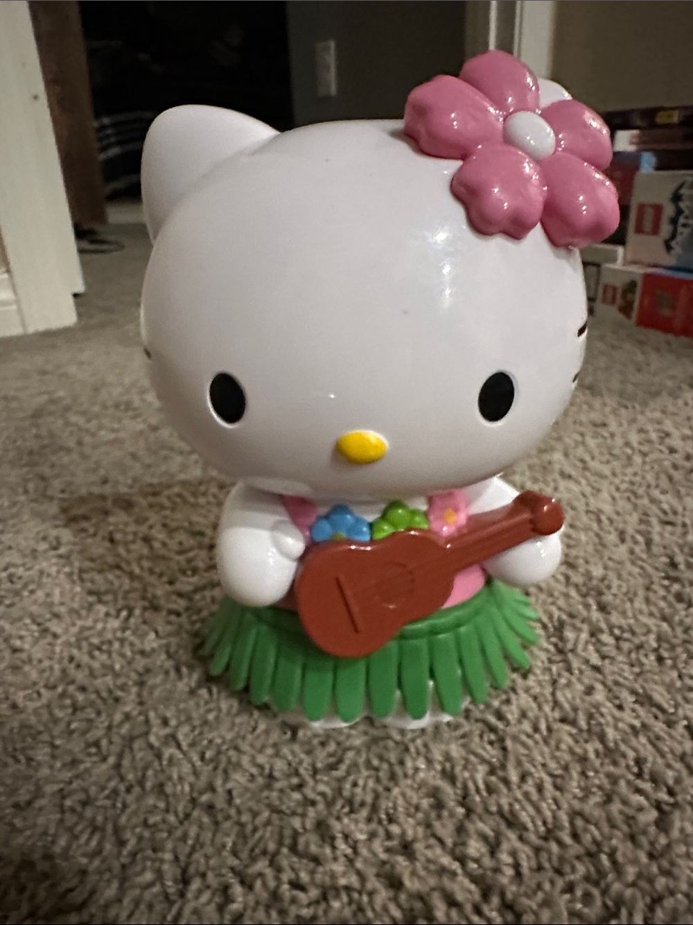 Hello Kitty Hula Doll Toy - White, Pink, Green, Brown